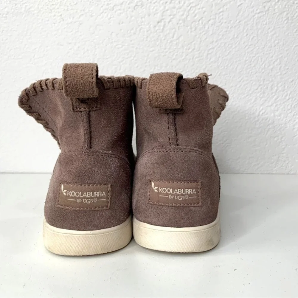Koolaburra by Ugg Women's Rylee Ankle Boot Cinder‎ Taupe Suede Size 7 Slip-On